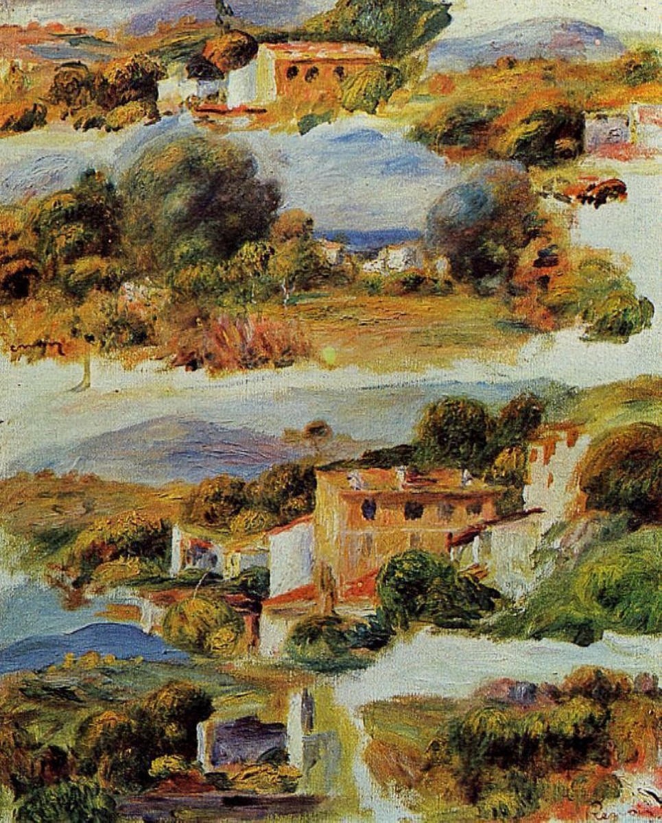 Houses at Cagnes by Pierre-Auguste Renoir