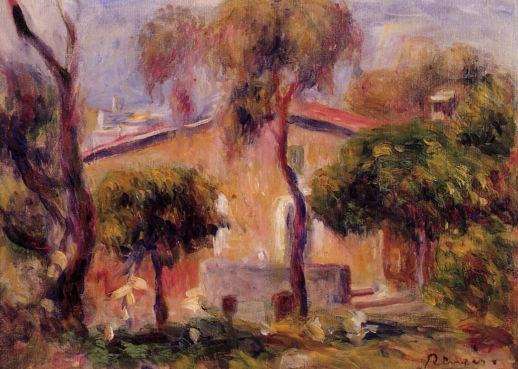 Houses in Cagnes by Pierre-Auguste Renoir