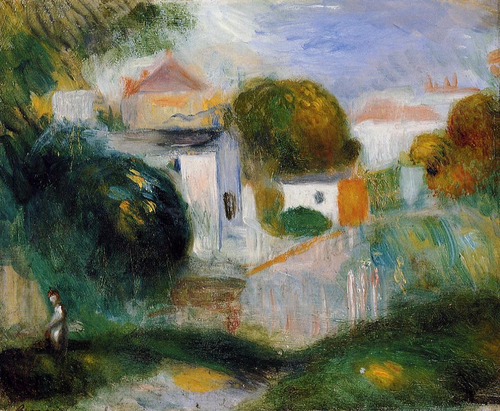 Houses in the Trees by Pierre-Auguste Renoir