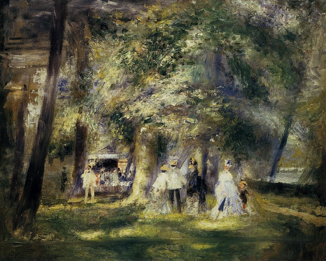 In St Cloud Park by Pierre-Auguste Renoir