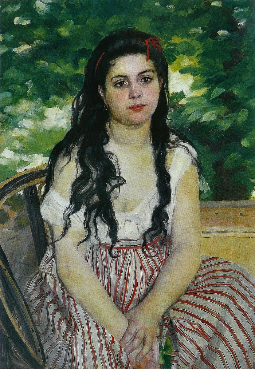 In summer (The Gypsy) by Pierre-Auguste Renoir
