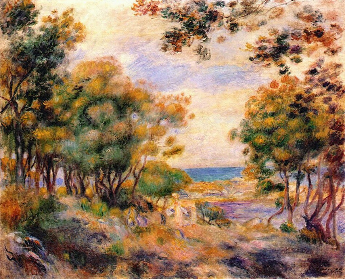 Landscape at Beaulieu by Pierre-Auguste Renoir