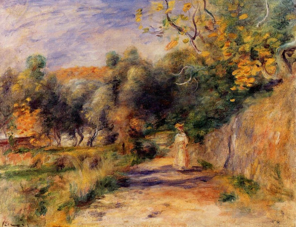 Landscape at Cagnes by Pierre-Auguste Renoir