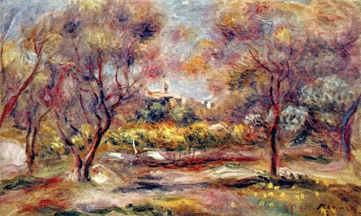 Landscape at Grasse by Pierre-Auguste Renoir