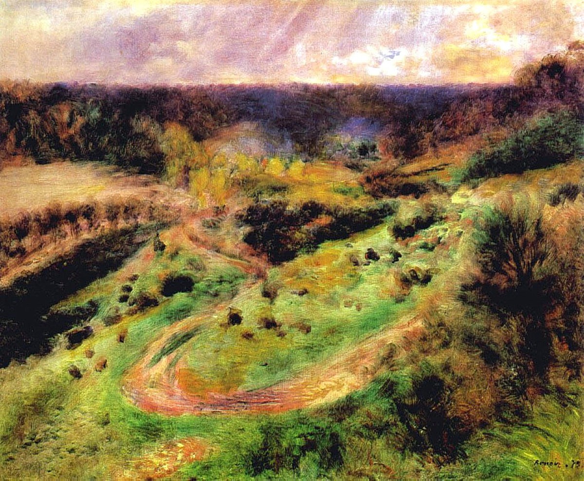 Landscape at Wargemont by Pierre-Auguste Renoir