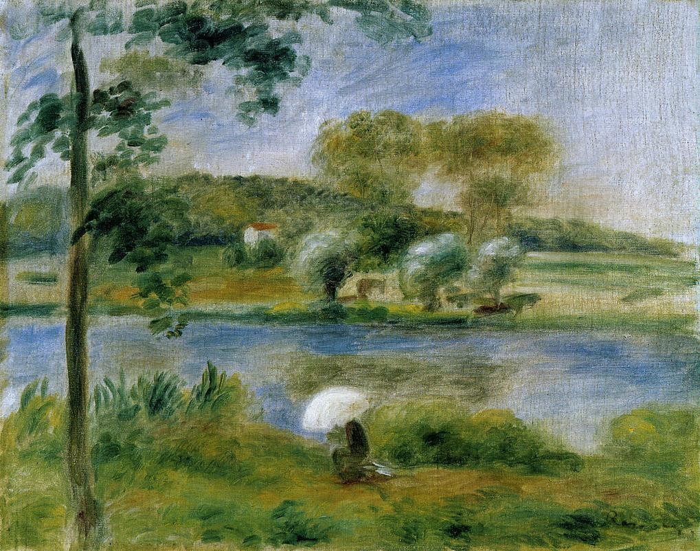 Landscape Banks of the River by Pierre-Auguste Renoir