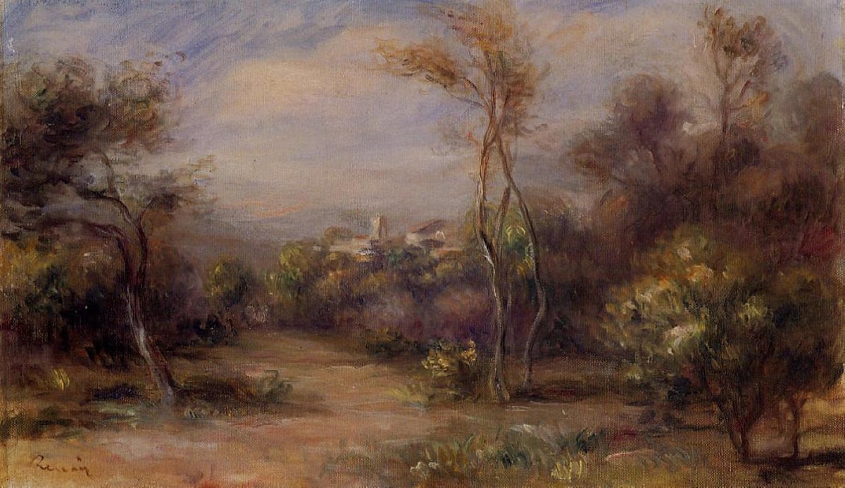 Landscape near Cagnes by Pierre-Auguste Renoir