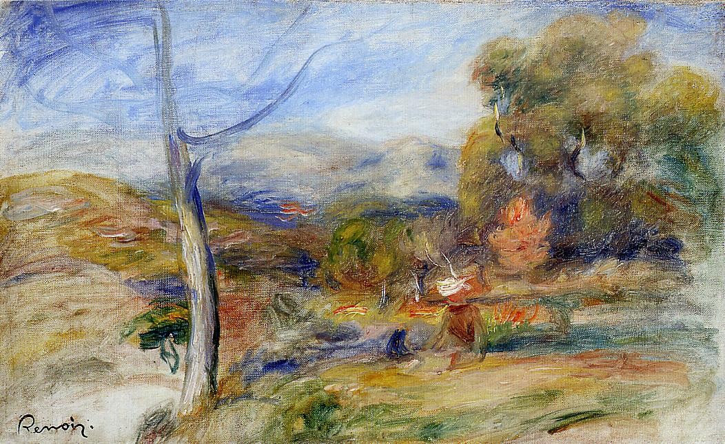 Landscape near Cagnes by Pierre-Auguste Renoir