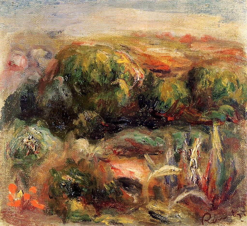 Landscape near Cagnes by Pierre-Auguste Renoir
