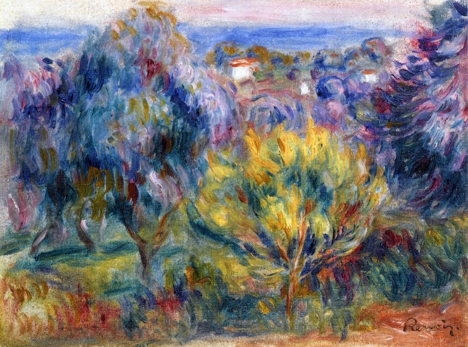 Landscape with a View of the Sea by Pierre-Auguste Renoir