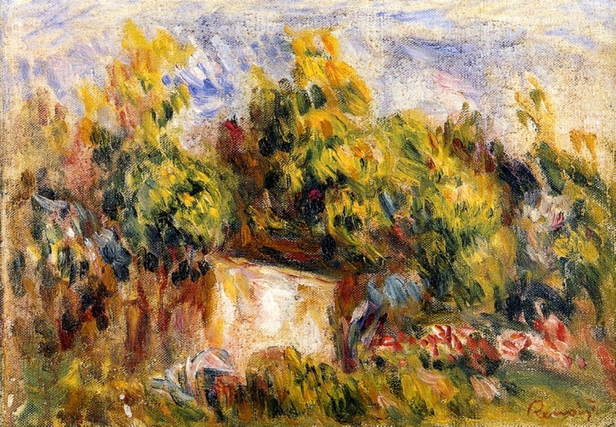 Landscape with Cabin by Pierre-Auguste Renoir