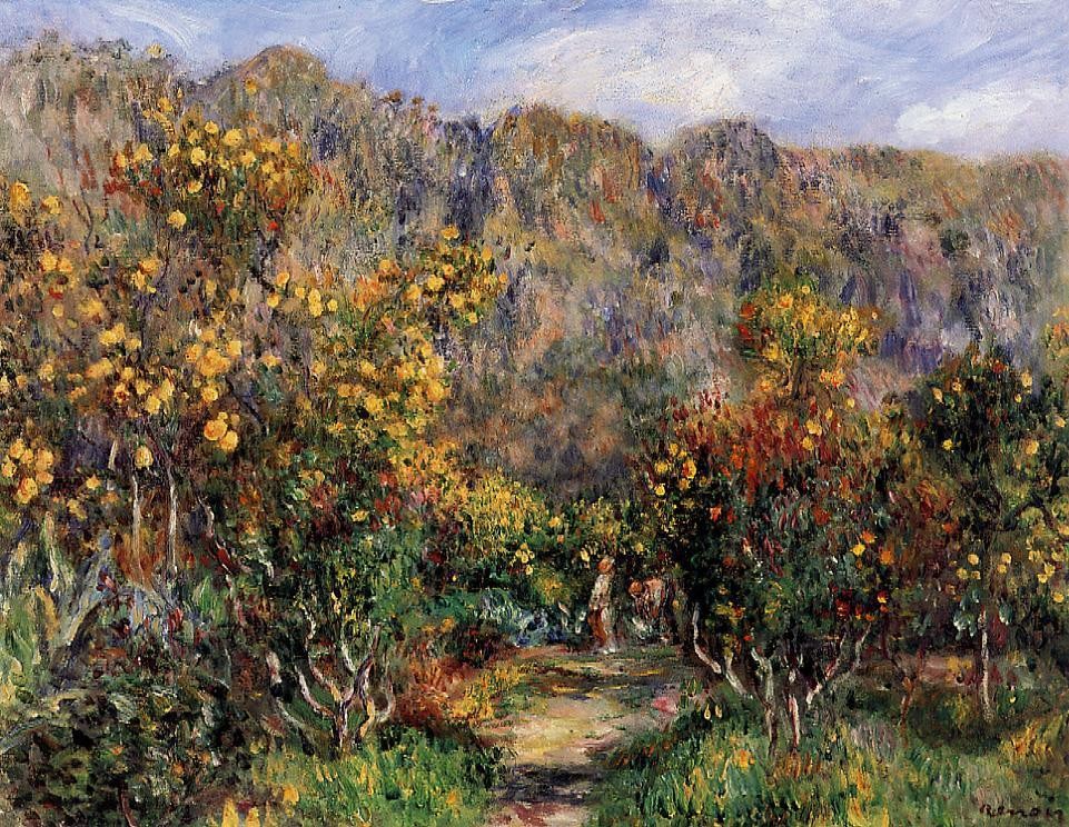 Landscape with Mimosas by Pierre-Auguste Renoir