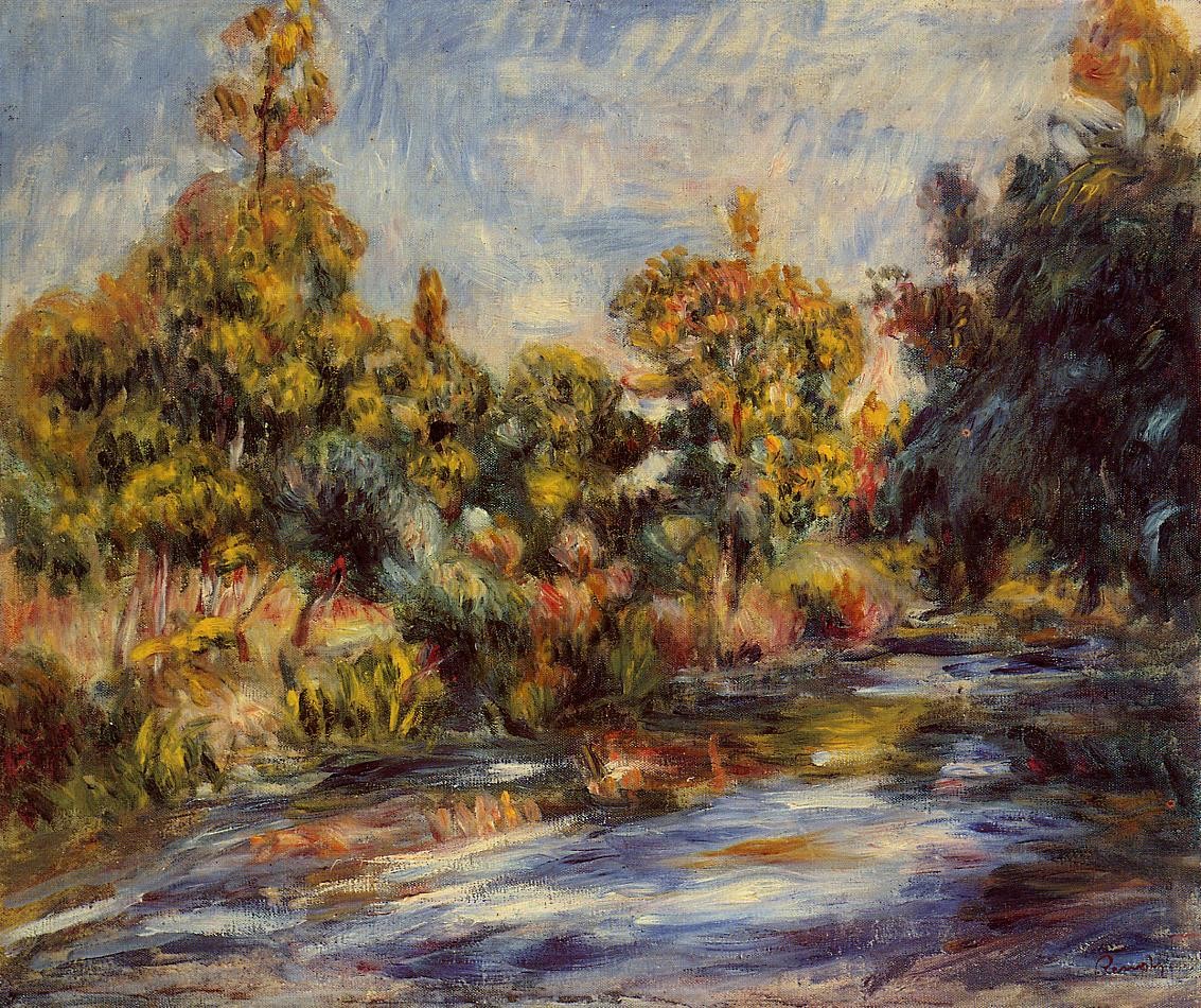 Landscape with River by Pierre-Auguste Renoir