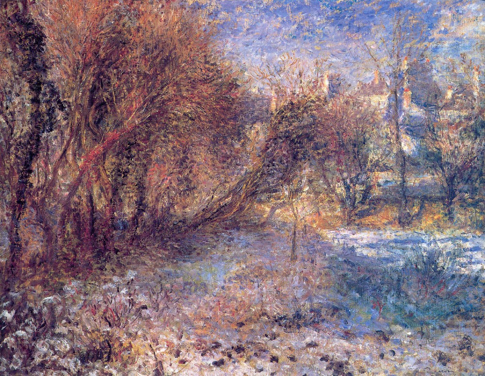 Landscape with Snow by Pierre-Auguste Renoir
