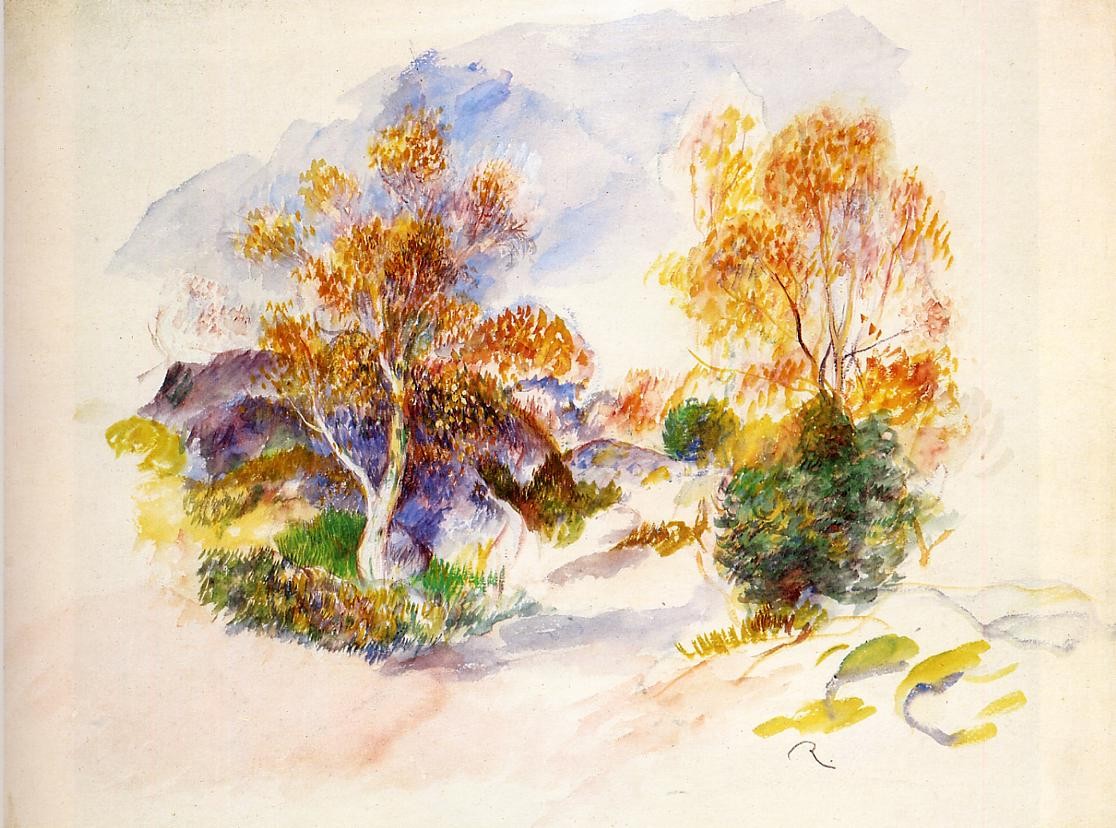 Landscape with Trees by Pierre-Auguste Renoir
