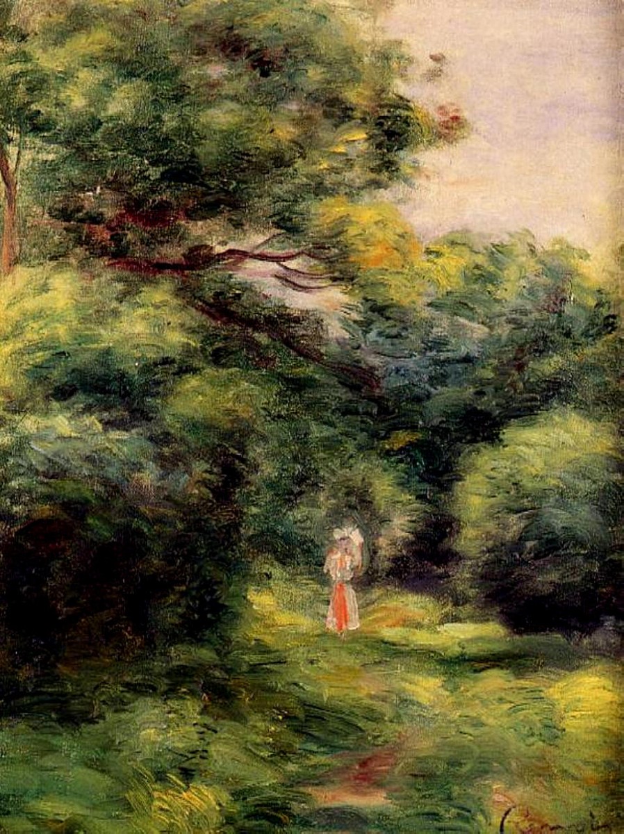 Lane in the Woods by Pierre-Auguste Renoir