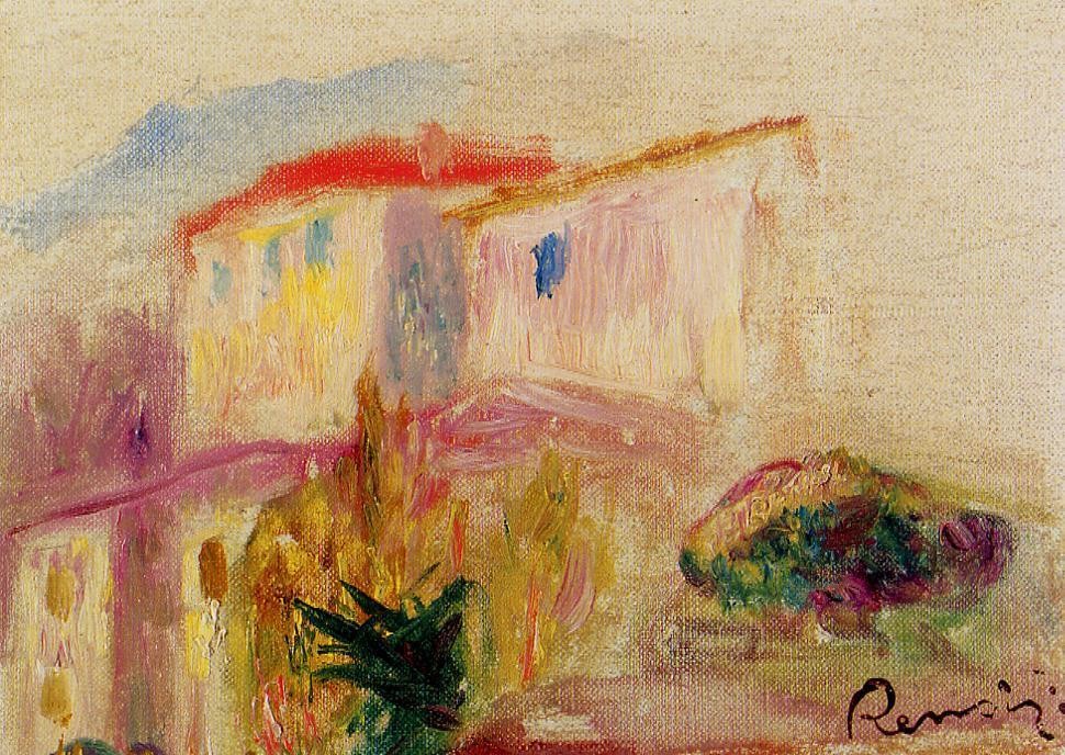 Le Poste at Cagnes (study) by Pierre-Auguste Renoir