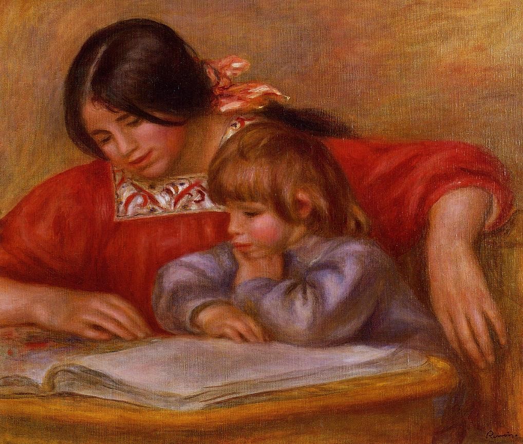 Leontine and Coco by Pierre-Auguste Renoir