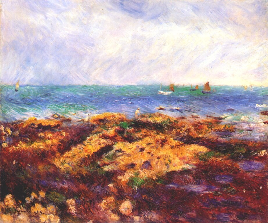 Low Tide at Yport by Pierre-Auguste Renoir