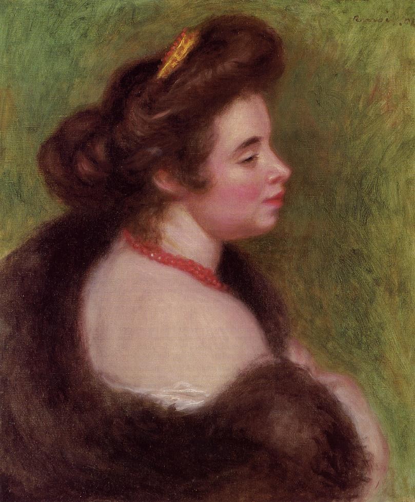 Madame Maurice Denis nee Jeanne Boudot by Pierre-Auguste Renoir