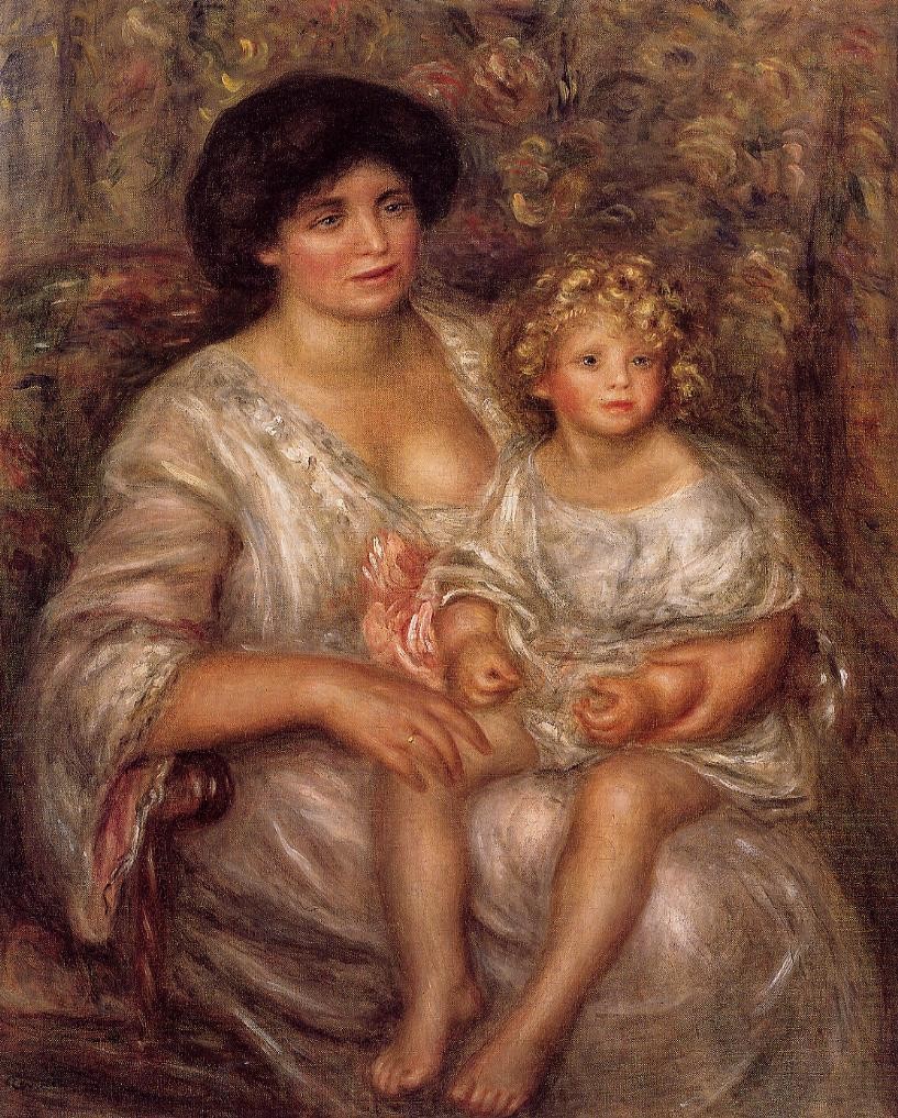Madame Thurneyssan and Her Daughter by Pierre-Auguste Renoir