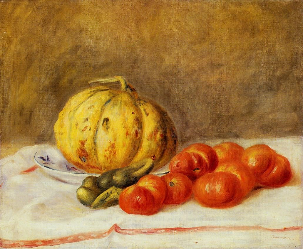 Melon and Tomatos by Pierre-Auguste Renoir