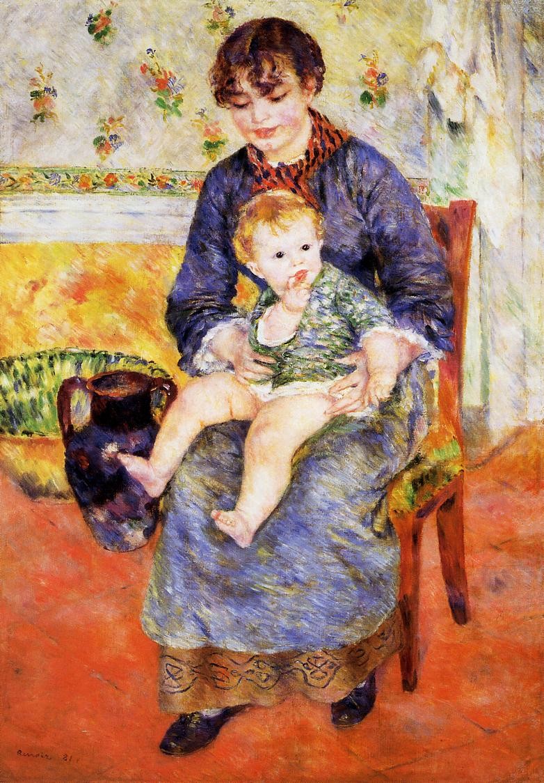 Mother and Child by Pierre-Auguste Renoir