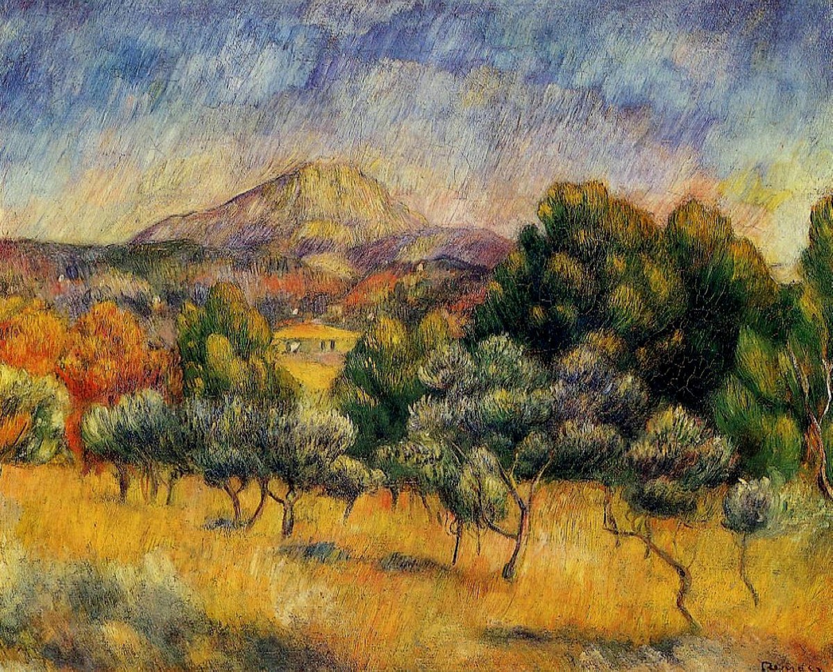 Mount Sainte Victoire by Pierre-Auguste Renoir