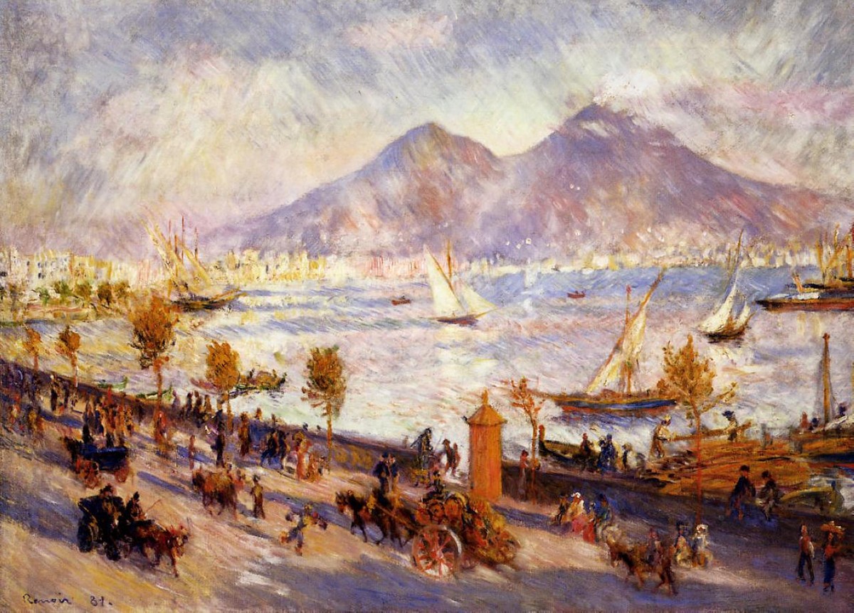 Mount Vesuvius in the Morning by Pierre-Auguste Renoir