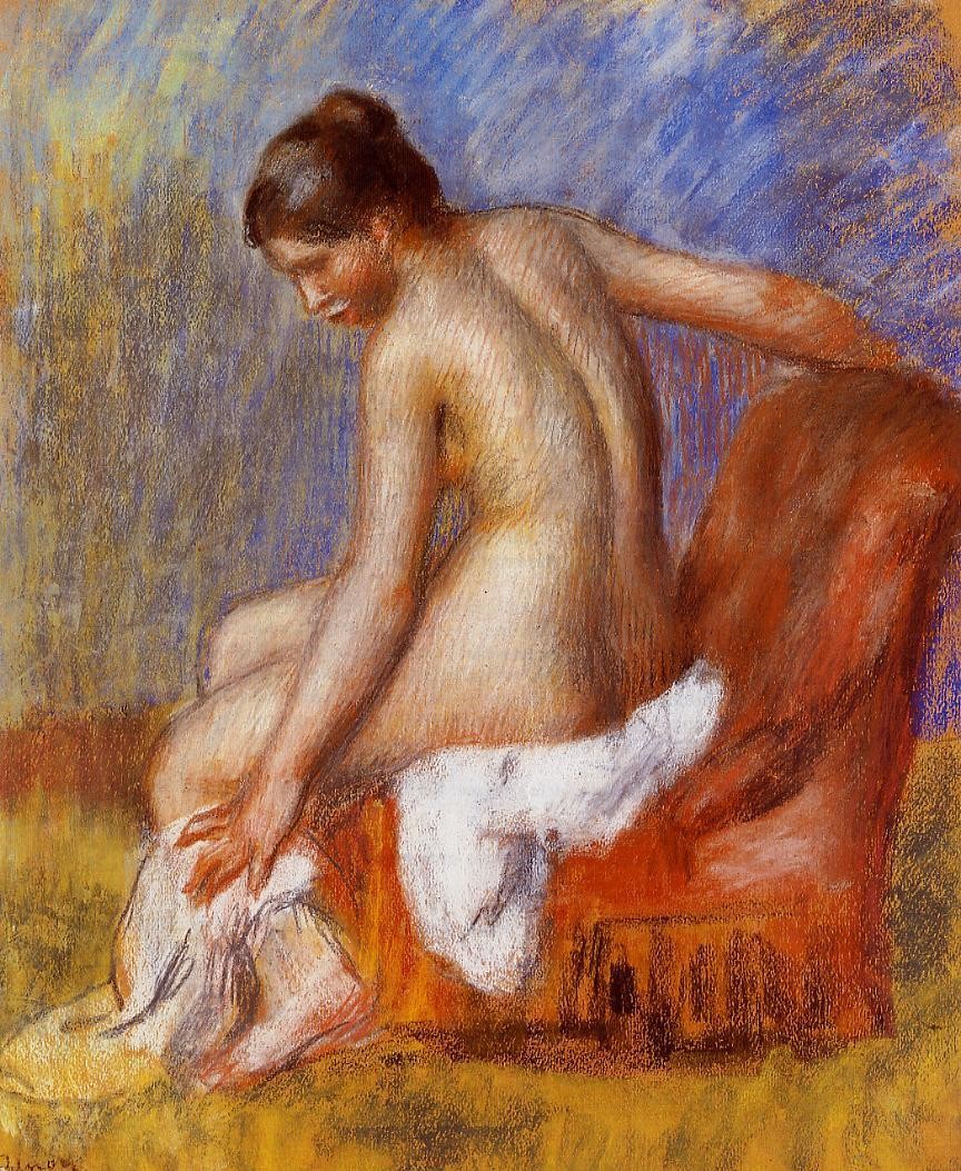 Nude in an Armchair by Pierre-Auguste Renoir