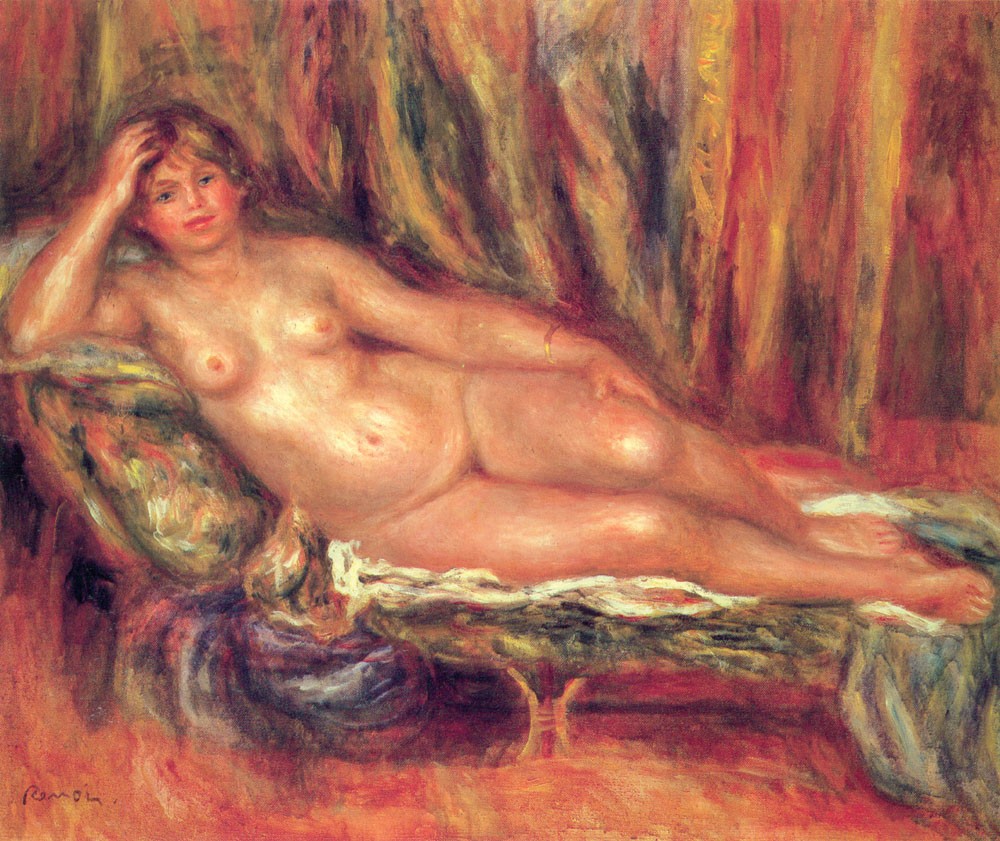 Nude on a Couch by Pierre-Auguste Renoir