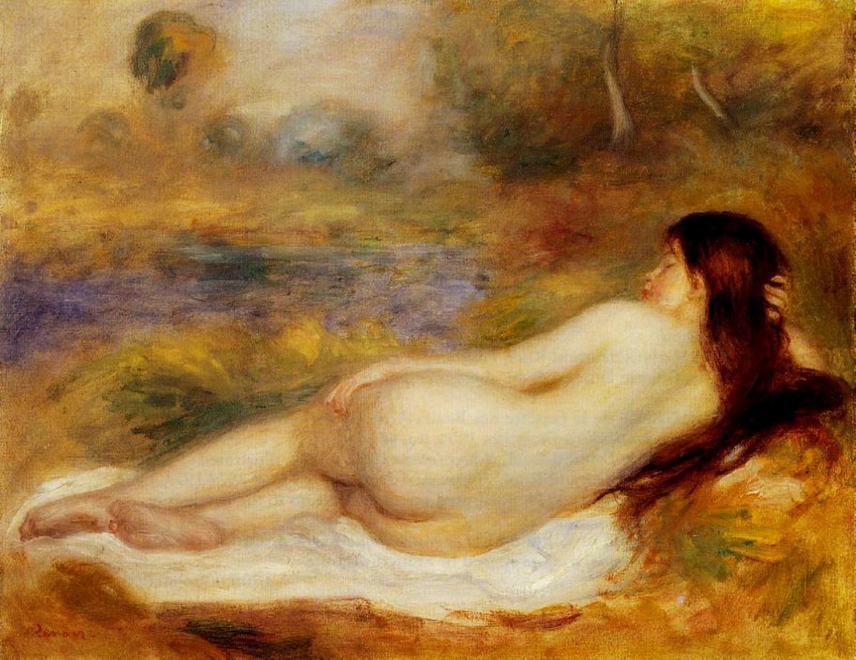Nude Reclining on the Grass by Pierre-Auguste Renoir