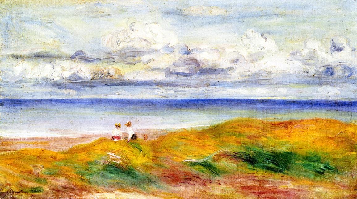 On a Cliff by Pierre-Auguste Renoir