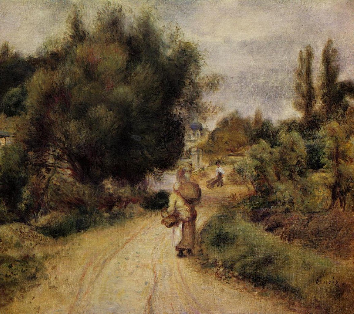 On the Banks of the River by Pierre-Auguste Renoir