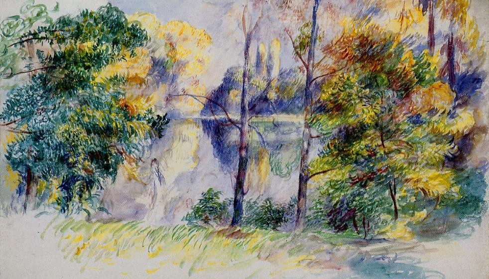 Park Scene by Pierre-Auguste Renoir