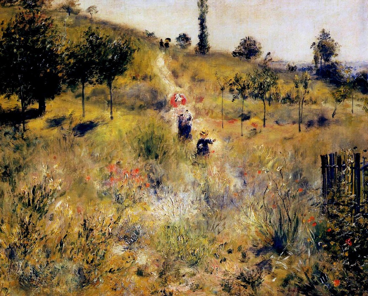 Path Leading through Tall Grass by Pierre-Auguste Renoir