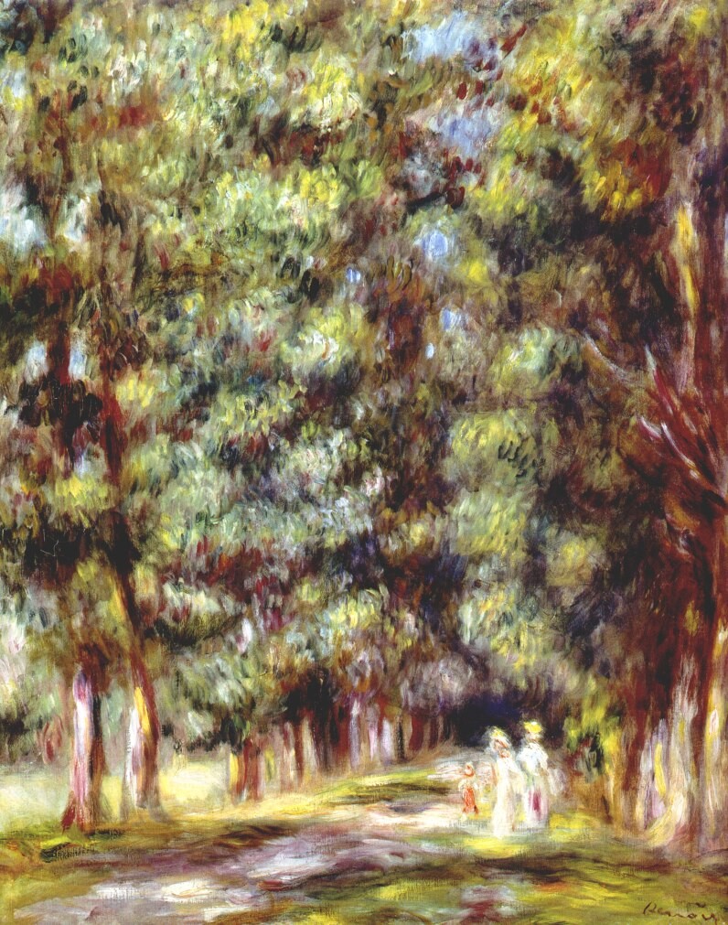 Path through the undergrowth by Pierre-Auguste Renoir