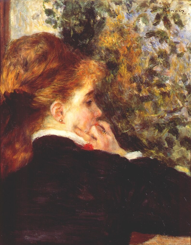 Pensive by Pierre-Auguste Renoir