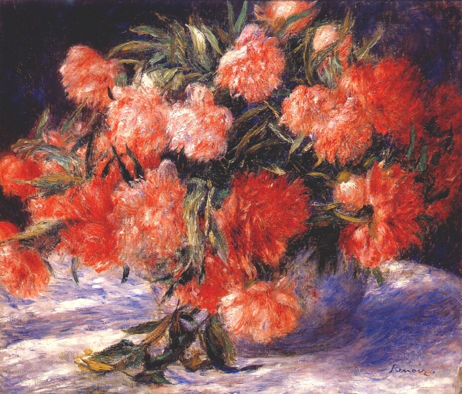 Peonies by Pierre-Auguste Renoir