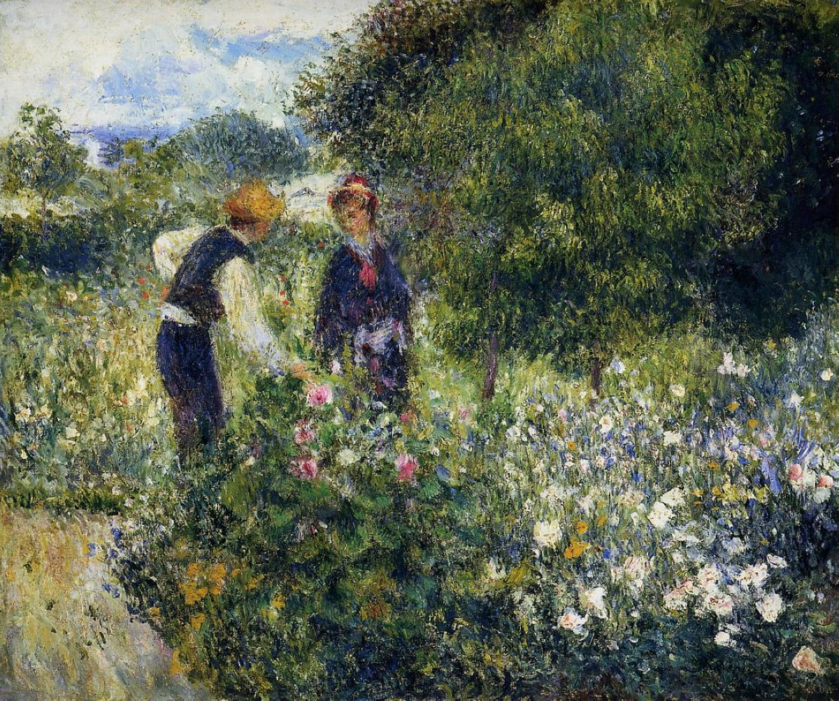 Picking Flowers by Pierre-Auguste Renoir