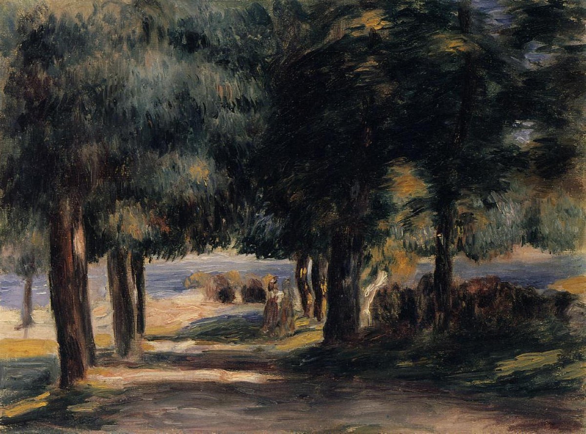 Pine Wood on the Cote d'Azur by Pierre-Auguste Renoir
