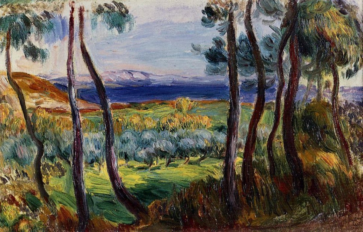 Pines in the Vicinity of Cagnes by Pierre-Auguste Renoir