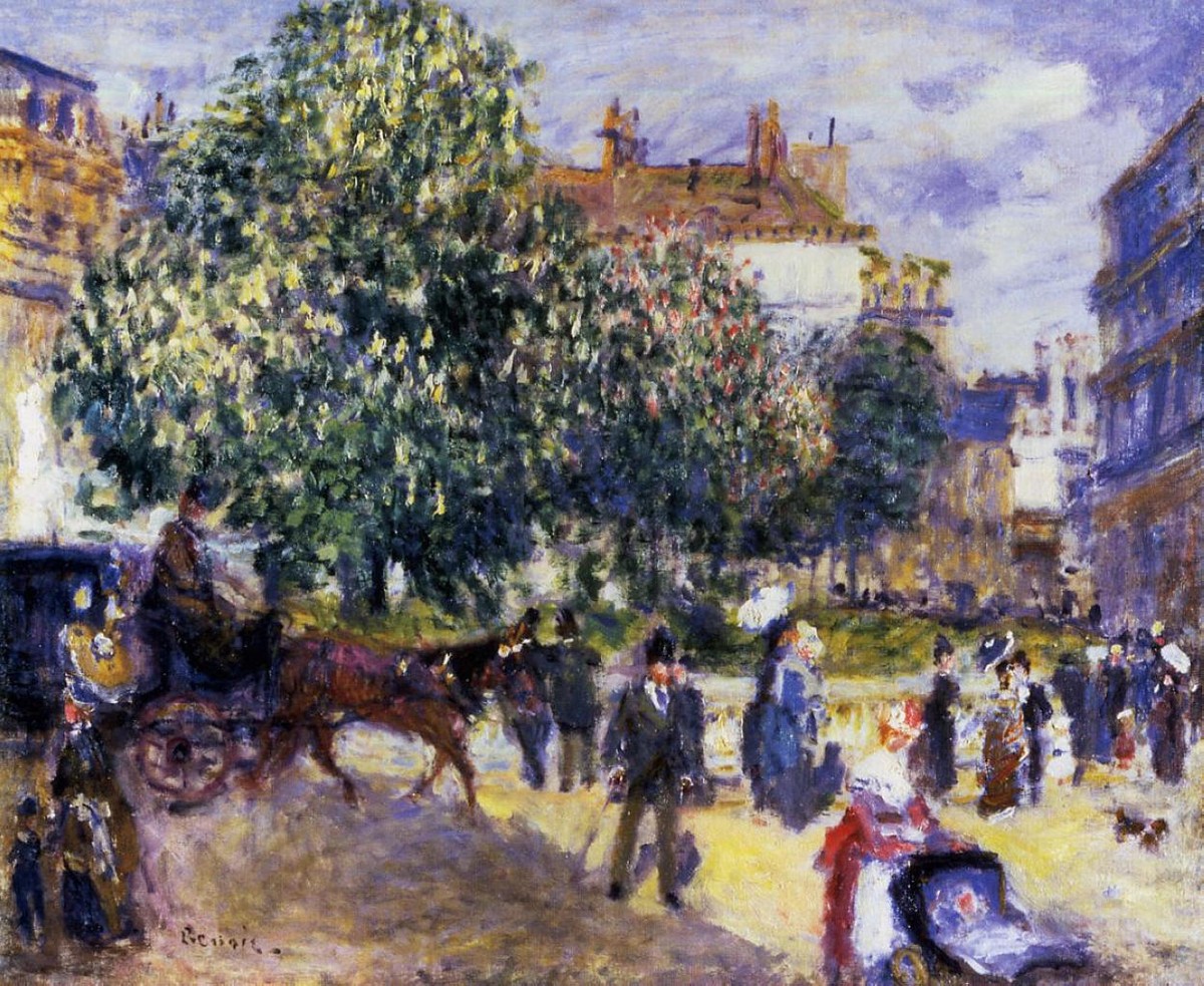 Place de la Trinite by Pierre-Auguste Renoir