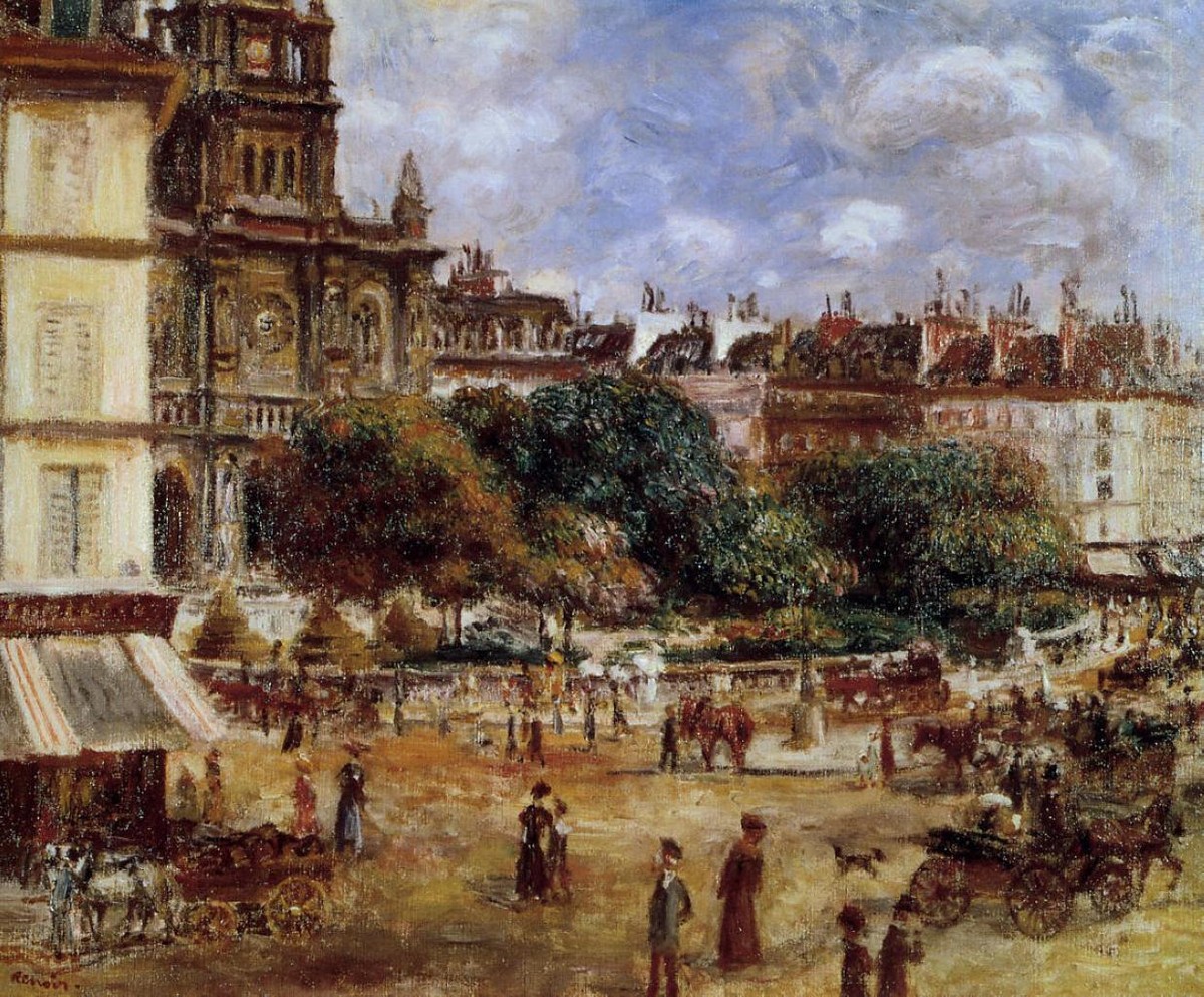 Place de la Trinite by Pierre-Auguste Renoir