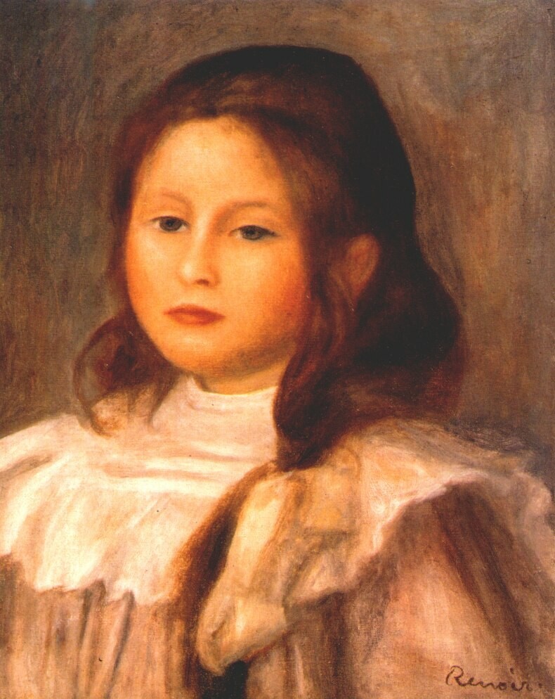 Portrait of a child by Pierre-Auguste Renoir