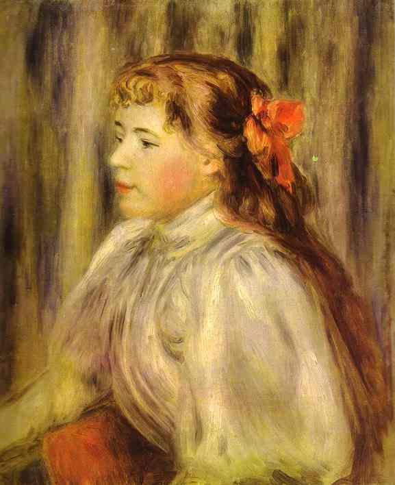 Portrait of a Girl by Pierre-Auguste Renoir
