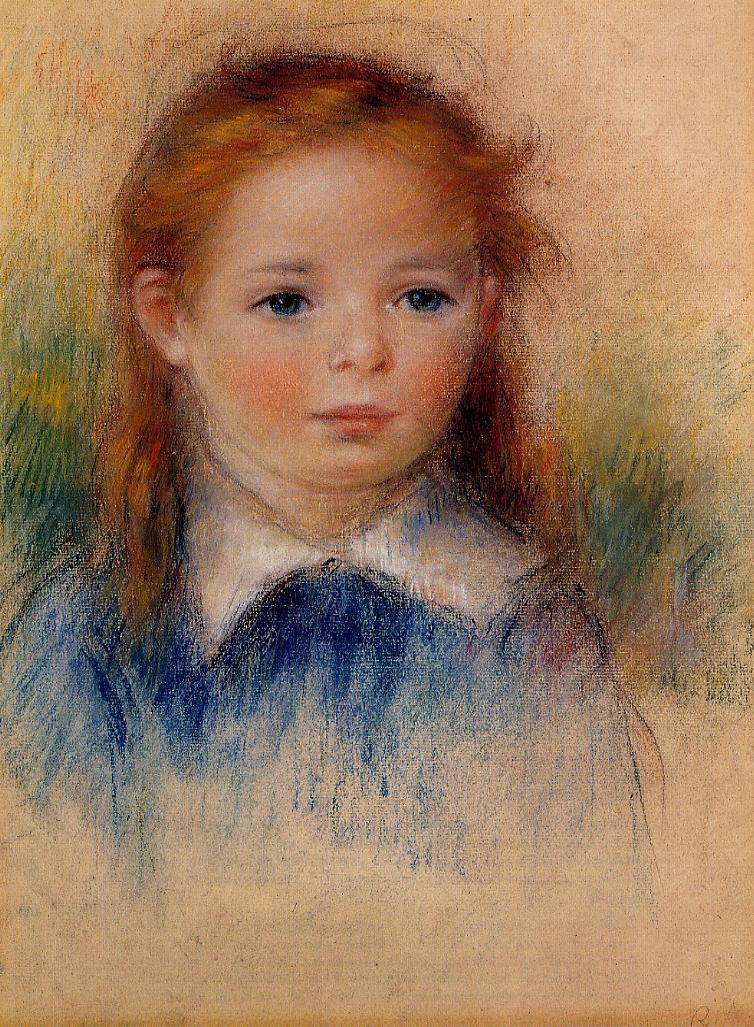 Portrait of a Little Girl by Pierre-Auguste Renoir