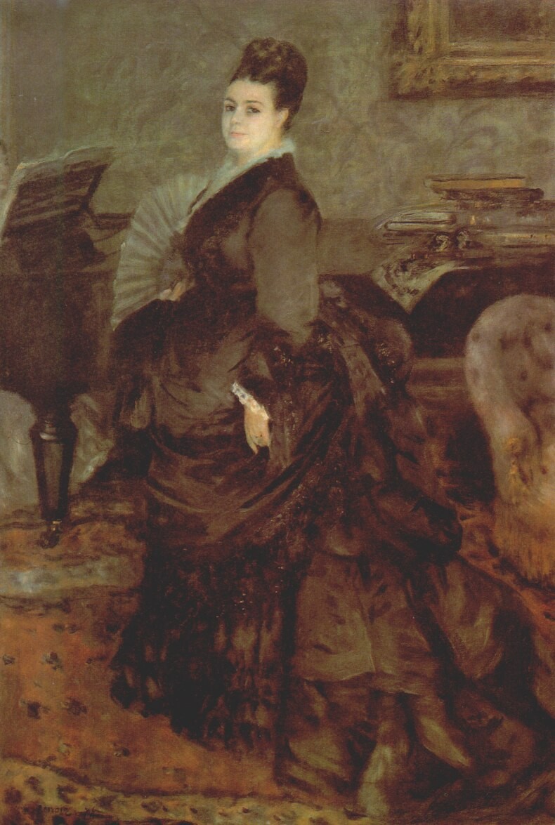 Portrait of a woman (Mme. Georges Hartmann) by Pierre-Auguste Renoir