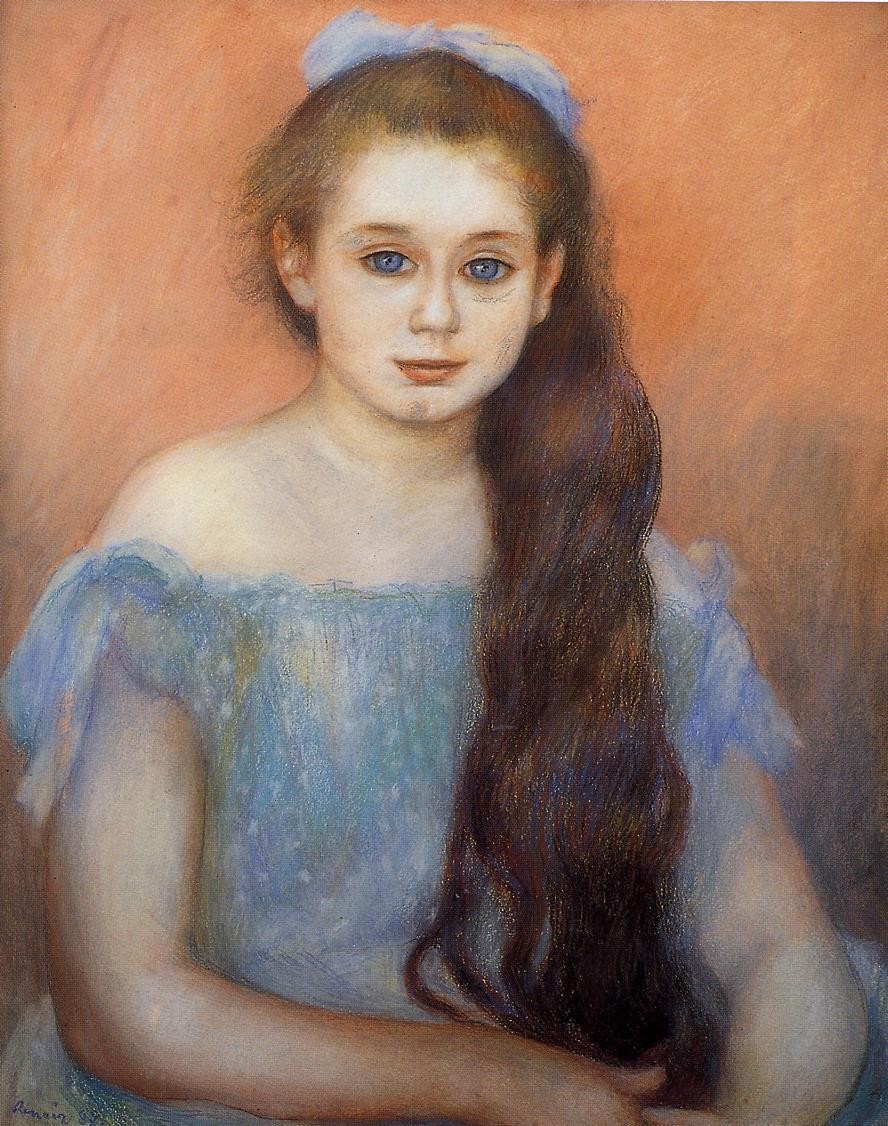 Portrait of a Young Girl by Pierre-Auguste Renoir