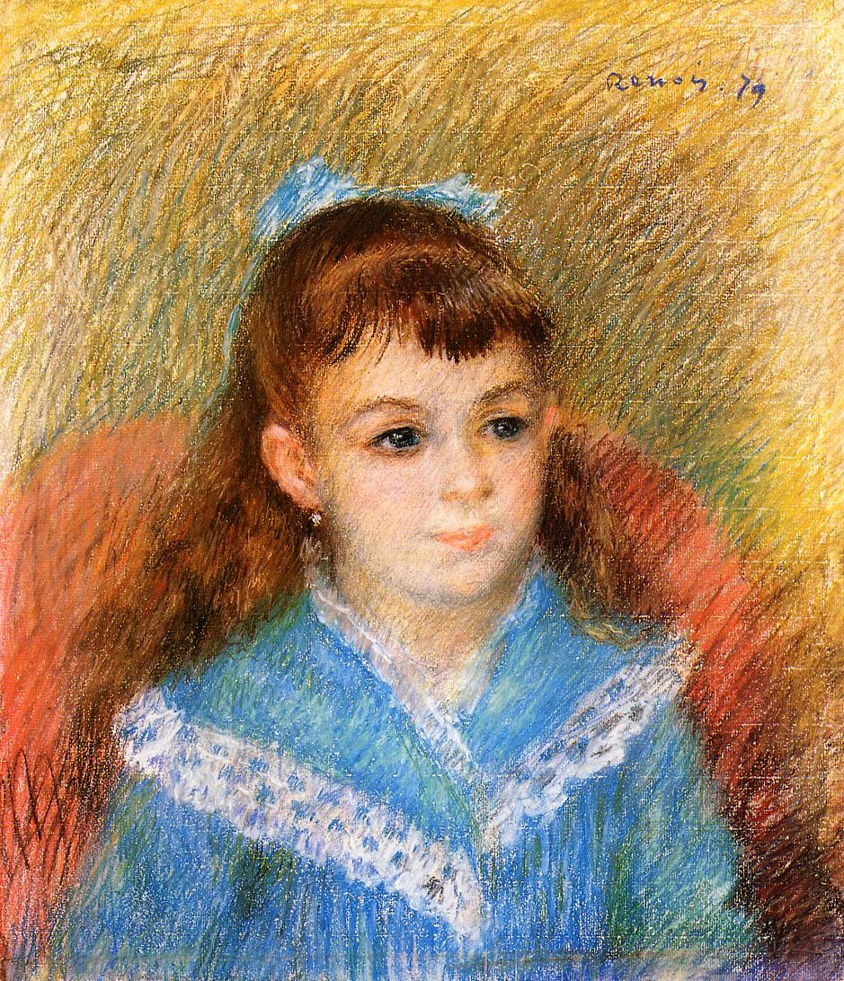 Portrait of a Young Girl (Elizabeth Maitre) by Pierre-Auguste Renoir